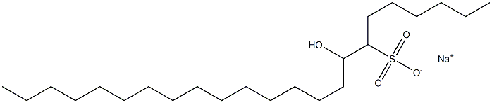 8-Hydroxytricosane-7-sulfonic acid sodium salt 结构式