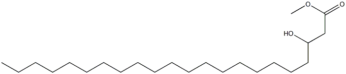 3-Hydroxydocosanoic acid methyl ester 结构式