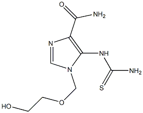 1-[(2-Hydroxyethoxy)methyl]-5-thioureido-1H-imidazole-4-carboxamide 结构式
