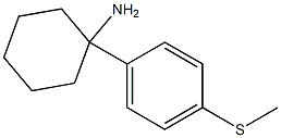 1-[4-(Methylthio)phenyl]cyclohexylamine 结构式