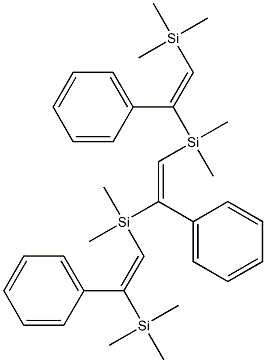 2,2,5,5,8,8,11,11-Octamethyl-4,7,10-triphenyl-2,5,8,11-tetrasila-3,6,9-dodecatriene 结构式