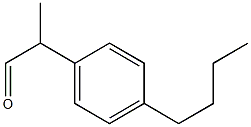 2-(4-Butylphenyl)propionaldehyde 结构式