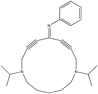 11-Phenylimino-1,7-diisopropyl-1,7-diazacyclotetradeca-9,12-diyne 结构式