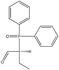 (S)-2-(Diphenylphosphinyl)-2-methylbutanal 结构式