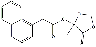 1-Naphthaleneacetic acid 5-methyl-4-oxo-1,3-dioxolan-5-yl ester 结构式