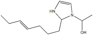 1-(1-Hydroxyethyl)-2-(4-heptenyl)-4-imidazoline 结构式