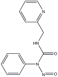 1-Phenyl-1-nitroso-3-[(2-pyridinyl)methyl]urea 结构式