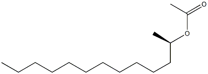 (-)-Acetic acid (R)-1-methyldodecyl ester 结构式