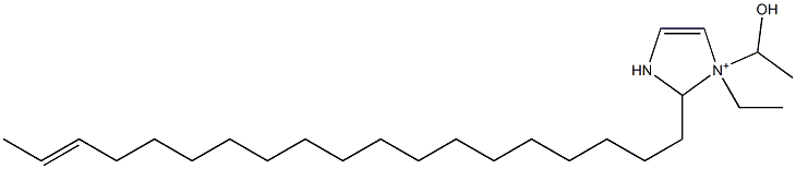 1-Ethyl-1-(1-hydroxyethyl)-2-(17-nonadecenyl)-4-imidazoline-1-ium 结构式