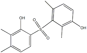 2,3'-Dihydroxy-2',3,4,6'-tetramethyl[sulfonylbisbenzene] 结构式