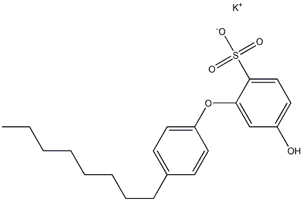 5-Hydroxy-4'-octyl[oxybisbenzene]-2-sulfonic acid potassium salt 结构式