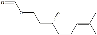 Formic acid (R)-3,7-dimethyl-6-octenyl ester 结构式