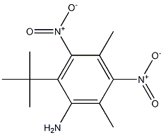 2-tert-Butyl-4,6-dimethyl-3,5-dinitroaniline 结构式