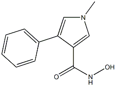 1-Methyl-3-hydroxyaminocarbonyl-4-phenyl-1H-pyrrole 结构式