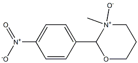 2-(4-Nitrophenyl)-3-methyl-tetrahydro-2H-1,3-oxazine 3-oxide 结构式