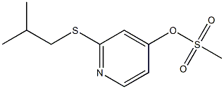 Methanesulfonic acid 2-(2-methylpropylthio)-4-pyridinyl ester 结构式