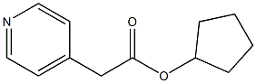 Pyridine-4-acetic acid cyclopentyl ester 结构式