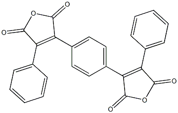 3-[4-(2,5-Dioxo-4-phenyl-2,5-dihydrofuran-3-yl)phenyl]-4-phenylfuran-2,5-dione 结构式