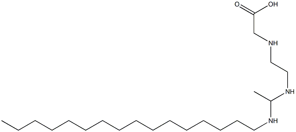 N-[2-[1-(Hexadecylamino)ethylamino]ethyl]glycine 结构式