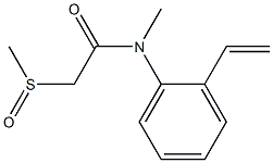 N-Methyl-N-[2-ethenylphenyl](methylsulfinyl)acetamide 结构式