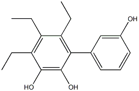 4,5,6-Triethyl-1,1'-biphenyl-2,3,3'-triol 结构式