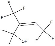 (E)-1,1-Dimethyl-2-(trifluoromethyl)-4,4,4-trifluoro-2-buten-1-ol 结构式