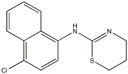 4-Chloro-N-(5,6-dihydro-4H-1,3-thiazin-2-yl)-1-naphthalenamine 结构式