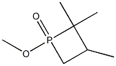 1-Methoxy-2,2,3-trimethylphosphetan-1-one 结构式