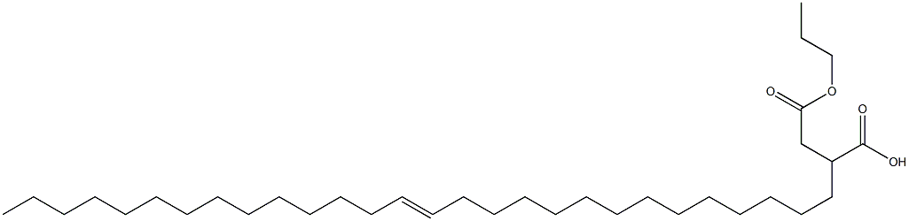 2-(14-Octacosenyl)succinic acid 1-hydrogen 4-propyl ester 结构式