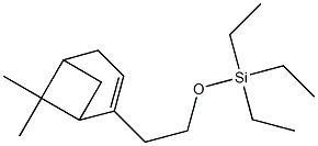 6,6-Dimethyl-2-[2-(triethylsiloxy)ethyl]bicyclo[3.1.1]hept-2-ene 结构式