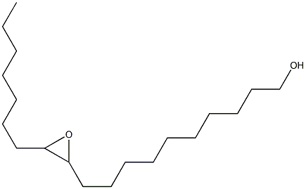 11,12-Epoxynonadecan-1-ol 结构式