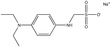 p-Diethylaminoanilinomethanesulfonic acid sodium salt 结构式