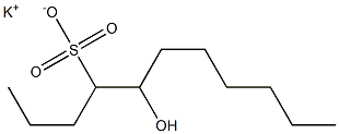 5-Hydroxyundecane-4-sulfonic acid potassium salt 结构式