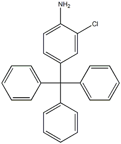 2-Chloro-4-(triphenylmethyl)aniline 结构式