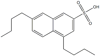 4,7-Dibutyl-2-naphthalenesulfonic acid 结构式