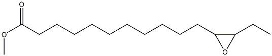 12,13-Epoxypentadecanoic acid methyl ester 结构式