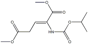 2-[[(Isopropyloxy)carbonyl]amino]-2-pentenedioic acid dimethyl ester 结构式
