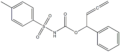 Tosylcarbamic acid 1-phenyl-2,3-butadienyl ester 结构式