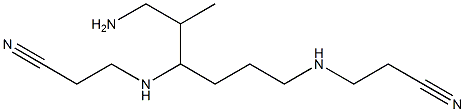 3,3'-[6-Amino-5-methyl-1,4-hexanediylbis(imino)]dipropionitrile 结构式