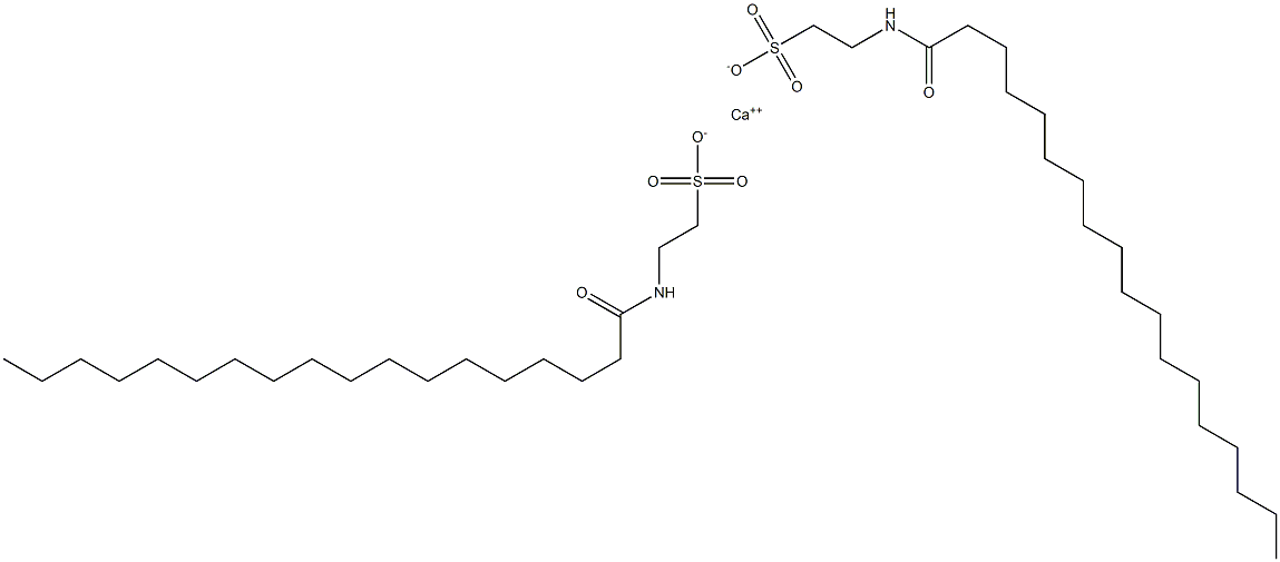 Bis(N-stearoyltaurine)calcium salt 结构式