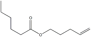 Hexanoic acid 4-pentenyl ester 结构式