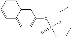 Phosphoric acid (2-naphtyl)diethyl ester 结构式