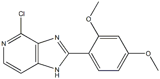 4-Chloro-2-(2,4-dimethoxyphenyl)-1H-imidazo[4,5-c]pyridine 结构式