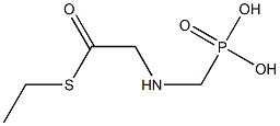 [(Phosphonomethyl)amino]thioacetic acid S-ethyl ester 结构式