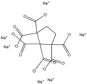 1,1,2,2,3,3-Cyclopentanehexacarboxylic acid hexasodium salt 结构式