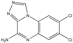 4-Amino-7,8-dichloro[1,2,4]triazolo[4,3-a]quinoxaline 结构式