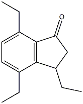 3,4,7-Triethylindan-1-one 结构式