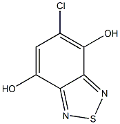 5-Chloro-2,1,3-benzothiadiazole-4,7-diol 结构式