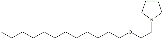 1-[2-(Dodecyloxy)ethyl]pyrrolidine 结构式