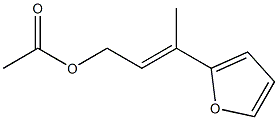 2-(3-Acetoxy-1-methyl-1-propenyl)furan 结构式